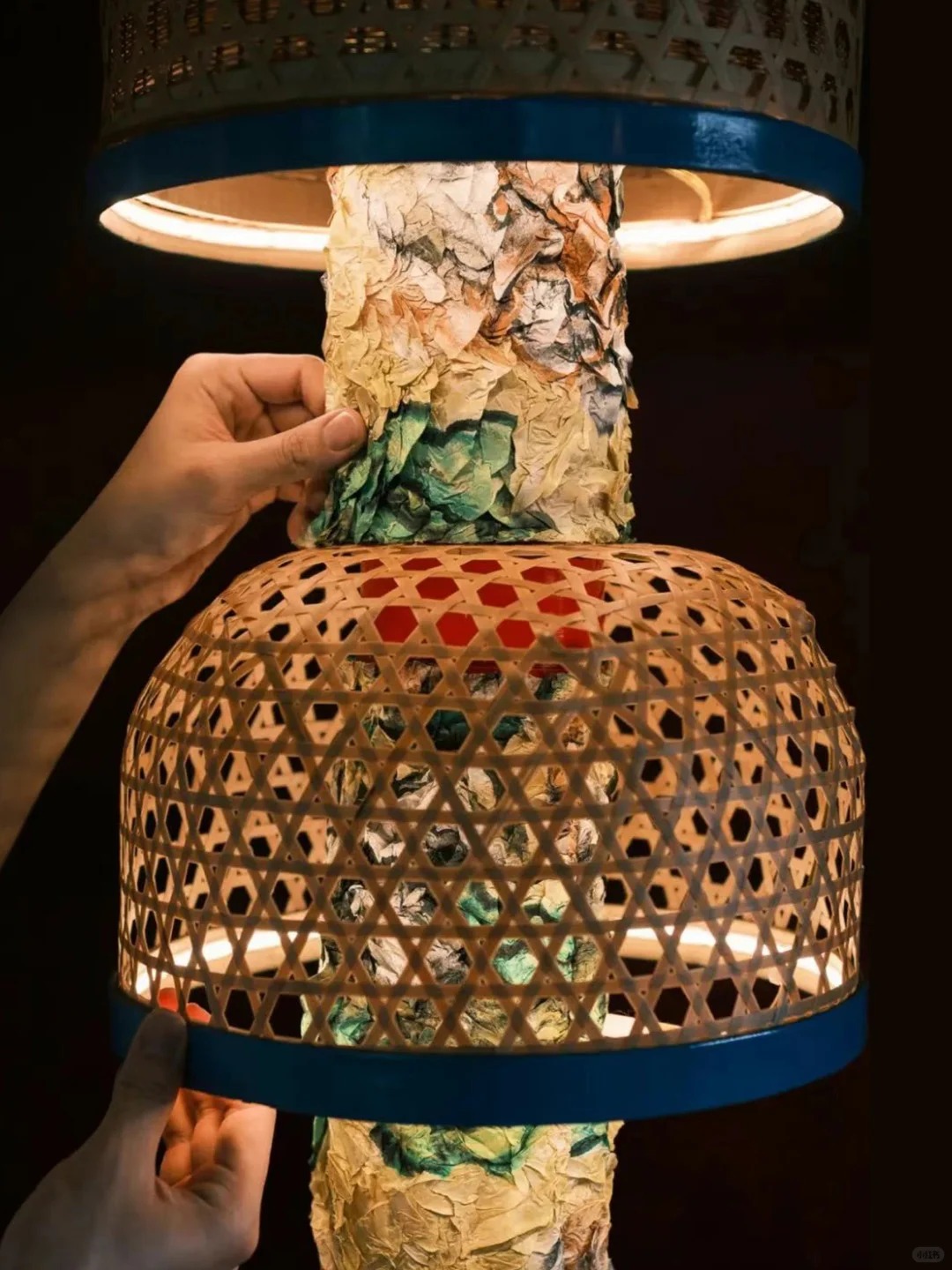 传统竹编工艺展示