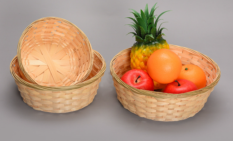 竹编水果篮