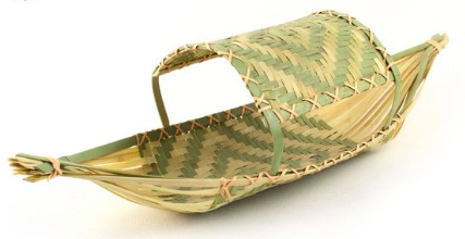 竹编船