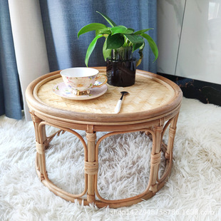 竹编茶几