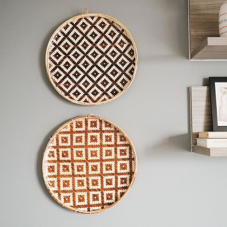 几何图案编织圆盘